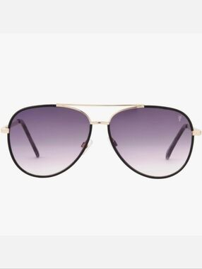 Women's Janine Aviator Sunglasses, Black ~ NWT